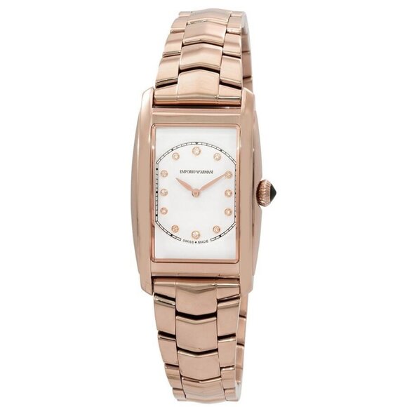 FX02530B NWT Emporio Armani Fashion Ladies Quartz Steel Authentic Watch - Picture 1 of 3